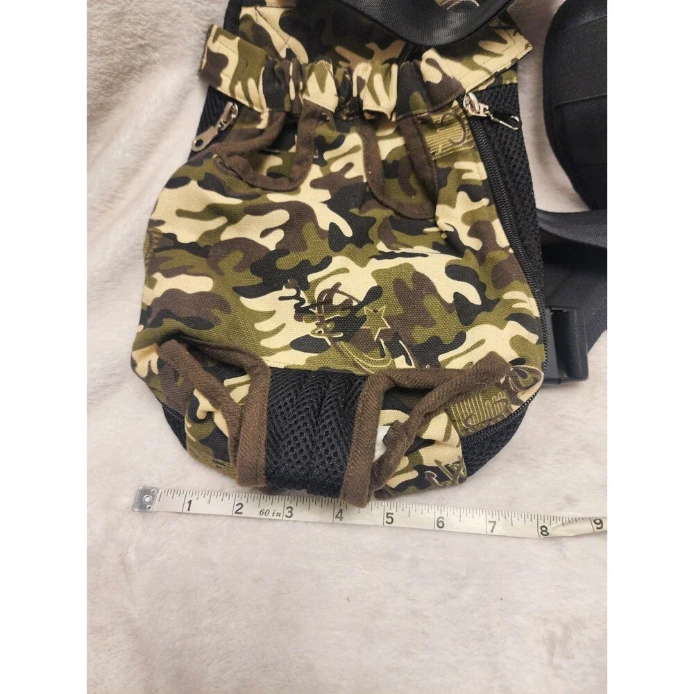 Camo Pet Carrier Backpack Adjustable Pet Dog Backpack S/M Pawaboo?